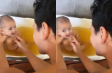 Kim Lý tự tay tắm cho con gái, Hà Hồ cảm thán: 'Đố ai sau này yêu được Lisa'