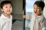 Con trai Hòa Minzy khiến người hâm mộ 'xỉu lên xỉu xuống' với loạt ảnh soái ca sơ mi trắng'