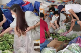 Thủy Tiên và Công Vinh tự tay chia rau củ gửi cho 5.000 người nghèo ở Sài Gòn