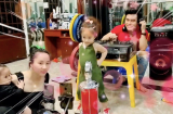 Lê Dương Bảo Lâm khiến fan thích thú khi dùng bếp ga làm bàn DJ cho con gái nhảy