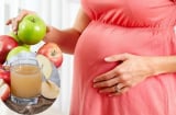 Bà bầu uống một cốc nước ép táo mỗi ngày rất tốt cho sự phát triển của thai nhi