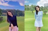 Người đẹp Vbiz trong trang phục đánh golf: Huyền My như đi trình diễn thời trang, Hương Giang như nữ sinh