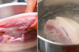 Nhiều người đem chần thịt lợn qua nước nóng để loại bỏ chất bẩn: Chuyên gia nói 'sai lầm tai hại'