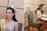 Khoảnh khắc Hoa hậu Thùy Tiên mang dép tổ ong, ngồi ăn một mình sau buổi livestream gây chú ý