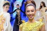 Sao Việt diện thiết kế dát vàng siêu đắt đỏ: Quốc phục của Thùy Tiên hơn 20 tỷ