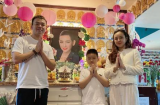 Vừa sang Mỹ, Vy Oanh đã đưa con trai đến chùa để làm điều đặc biệt này cho Phi Nhung