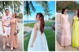 Học lỏm cách diện váy maxi đẹp từ đi biển cho đến dự sự kiện của bà xã Chi Bảo
