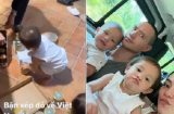 Hà Hồ tiết lộ thời gian về Việt Nam sau 1 tháng đưa cặp song sinh sang Thụy Điển thăm ông bà