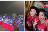 Hoài Linh trở lại miền Trung sau ồn ào, hàng nghìn khán giả đội mưa xem danh hài biểu diễn