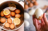 Luộc trứng đừng dùng nước lã: Thêm vài lát chanh tươi, bạn sẽ thấy kết quả bất ngờ