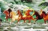 Vì sao trong bức tranh phong thủy 'Mã đáo thành công' luôn có một con ngựa quay đầu lại?