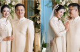 Đám cưới Ngọc Hân: Cô dâu chú rể đều diện áo dài, không gian hôn lễ đậm nét làng quê Việt Nam