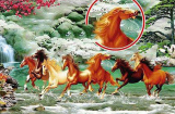 Bức tranh phong thủy Mã đáo thành công luôn có một con ngựa quay đầu: Tại sao lại vậy?