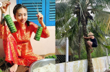 Ngô Thanh Vân hóa cô Thắm về quê, Huy Trần gây cười với cảnh leo cây dừa cực hài