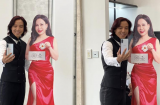 Ông xã Việt Hương thích thú chụp ảnh cùng phiên bản 2D của vợ nhưng thắc mắc điều kỳ lạ này