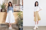 Tham khảo những cách diện chân váy dài của gái Hàn, bạn sẽ thấy việc mặc đẹp đơn giản chưa từng thấy