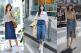 4 kiểu chân váy denim dáng dài lỗi mốt và quê kiểng mà chị em cần tránh xa