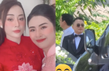 Phương Oanh lộ diện khoe visual xinh đẹp, Shark Bình đi xế hộp tiền tỷ mang sính lễ qua nhà cô dâu