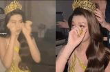 Hoa hậu Thiên Ân bật khóc nức nở trong hậu trường buổi họp báo công bố vương miện Miss Grand Vietnam 2023