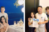 Shark Bình khoe ảnh đón tuổi mới bên Phương Oanh và gia đình, tiết lộ lời chúc đặc biệt của con gái