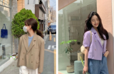 4 kiểu áo blazer mùa thu giúp nàng có được style thanh lịch xịn sò như gái Hàn