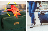 Vì sao nên buộc 1 chiếc ruy băng lên vali ký gửi khi đi máy bay? Ai không biết để làm theo quá phí