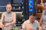 Phương Oanh thuê hẳn thầy về dạy nấu ăn, Shark Bình đúng chuẩn ông chồng 'số hưởng'