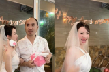 Tiến Luật bất ngờ cầu hôn Thu Trang sau 13 năm chung sống, bà xã hóa cô dâu xinh đẹp