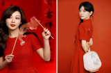 Sao Hoa ngữ nổi bật với đồ đỏ đón năm mới