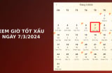 Xem giờ tốt xấu ngày 7/3/2024 chuẩn nhất, xem lịch âm ngày 7/3/2024