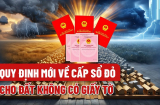 3 trường hợp đất không đủ giấy tờ vẫn được cấp sổ đỏ, là những trường hợp nào?
