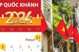 Quốc khánh 2/9/2024 được nghỉ mấy ngày?