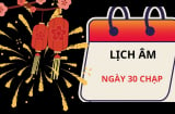 Phải 9 năm nữa chúng ta mới lại có ngày 30 tết Âm lịch, vì sao lại như vậy?