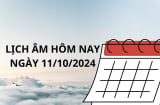 Lịch âm hôm nay lịch vạn niên ngày 11/10 xem ngay tuổi xung tuổi hợp và việc nên không nên làm