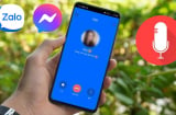 Cách ghi âm cuộc gọi Messenger, cuộc gọi Zalo trên điện thoại