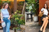 Tham khảo 10 cách mặc áo phông trắng trẻ trung và sang trọng của Hồ Ngọc Hà.