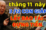 20 ngày cuối tháng 11 dương: 3 tuổi vét cạn ví Thần Tài, Tiền-Lộc-Danh rực rỡ