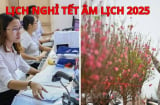 Lịch nghỉ Tết âm lịch 2025 của cán bộ công chức viên chức: Có được nghỉ 9 ngày không?