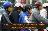 Kể từ 1/2025: Có 4 trường hợp xe máy được phép 'Kẹp 3' mà không bị phạt