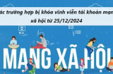 Kể từ 25/12, có 2 trường hợp sẽ bị khóa vĩnh viễn tài khoản mạng xã hội