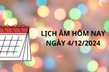 Lịch âm ngày 4/12, một ngày tốt lành hiếm có trong năm 2024, làm ngay việc này để cuối năm hốt vàng giàu to