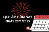 Lịch âm hôm nay ngày 20/1, 3 con giáp gặp nhiều thuận lợi may mắn trong hôm nay