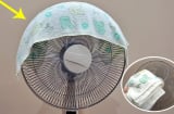 Đắp khăn lên quạt điện, mẹo hay không thể thiếu trong mùa hè