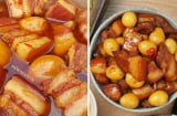 Kho thịt đùng dùng nước lã: Dùng loại nước 'lơ lửng trên trời' này thịt kho mềm thơm, vàng óng