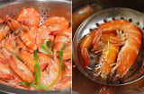Luộc tôm muốn thịt ngọt, không tanh nên dùng nước nóng hay nước lạnh?