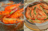 Tôm luộc hay tôm hấp ngon hơn?
