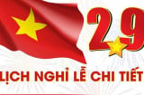 Chính thức lịch nghỉ lễ Quốc khánh 2/9/2025: Người lao động được nghỉ mấy ngày?