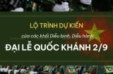 Lộ trình dự kiến của các khối diễu binh, diễu hành dịp lễ Quốc khánh 2/9/2025: Chi tiết cung đường đi qua
