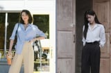 3 cách mix sơ mi với quần ống rộng được chị em mặc đẹp áp dụng thường xuyên