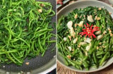 Mẹo xào rau muống giòn ngon, không thâm đen: Nhớ làm 2 việc này